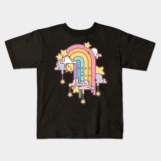 I Need A Hug Kids T-Shirt by Void Dust